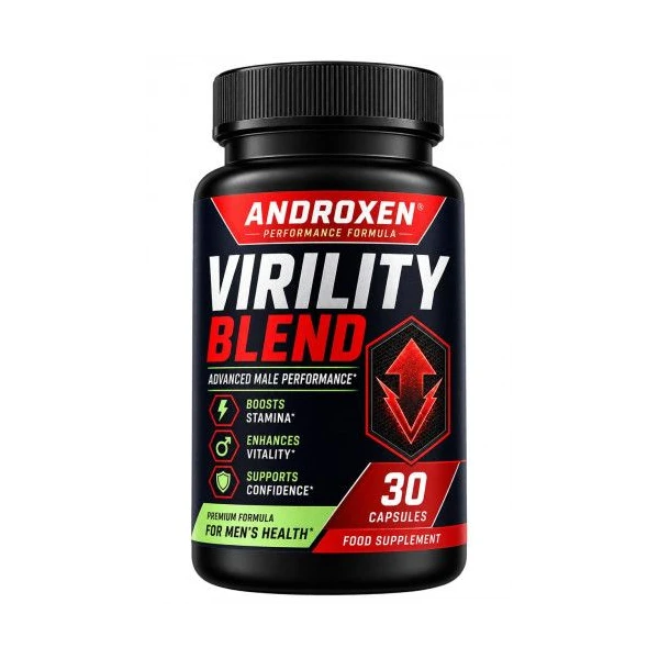 Flacon d'Androxen Virility Blend, 30 gélules
